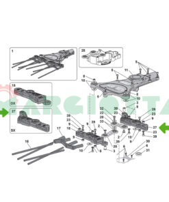 Settore completo (SX) senza bacchette Zanon cod. 3250197
