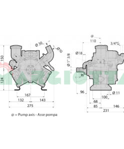 Pompa a membrana a media pressione AR 503 C - Annovi Reverberi