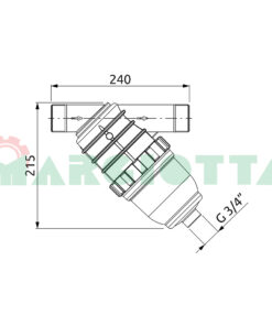 Filtri a rete da 1'' 1/2 serie 329 con rete inox Arag