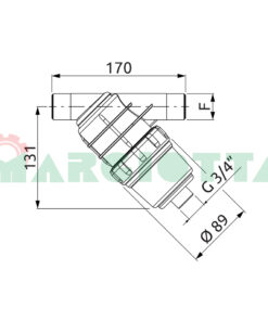 Filtri a rete da 1'' serie 325 con rete poliestere Arag