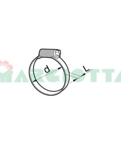 Fascetta per tubi flessibili larghezza del nastro 9 mm ABA prodotto variabile