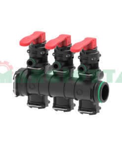 Gruppo di valvola manuale a 3 sezione di barra pressione 20 Bar - Portata 50 l/min tipo By-Pass Arag