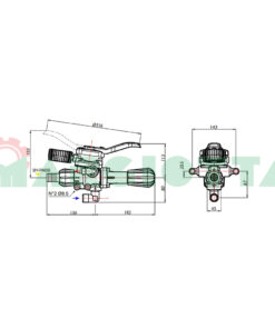 Gruppo di comando a distanza per atomizzatori Comet modello Argo