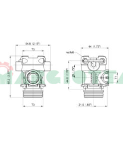 Collettore di scarico modulate T1-T3 Arag 440C31