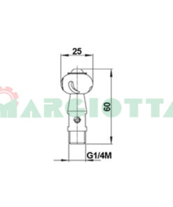 Getto lava cisterne Rollex 240° - G1/4M Braglia
