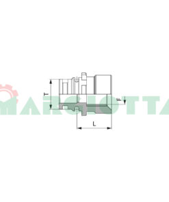 Raccordo porta manometro T1M-1/4"F Arag 10911A0